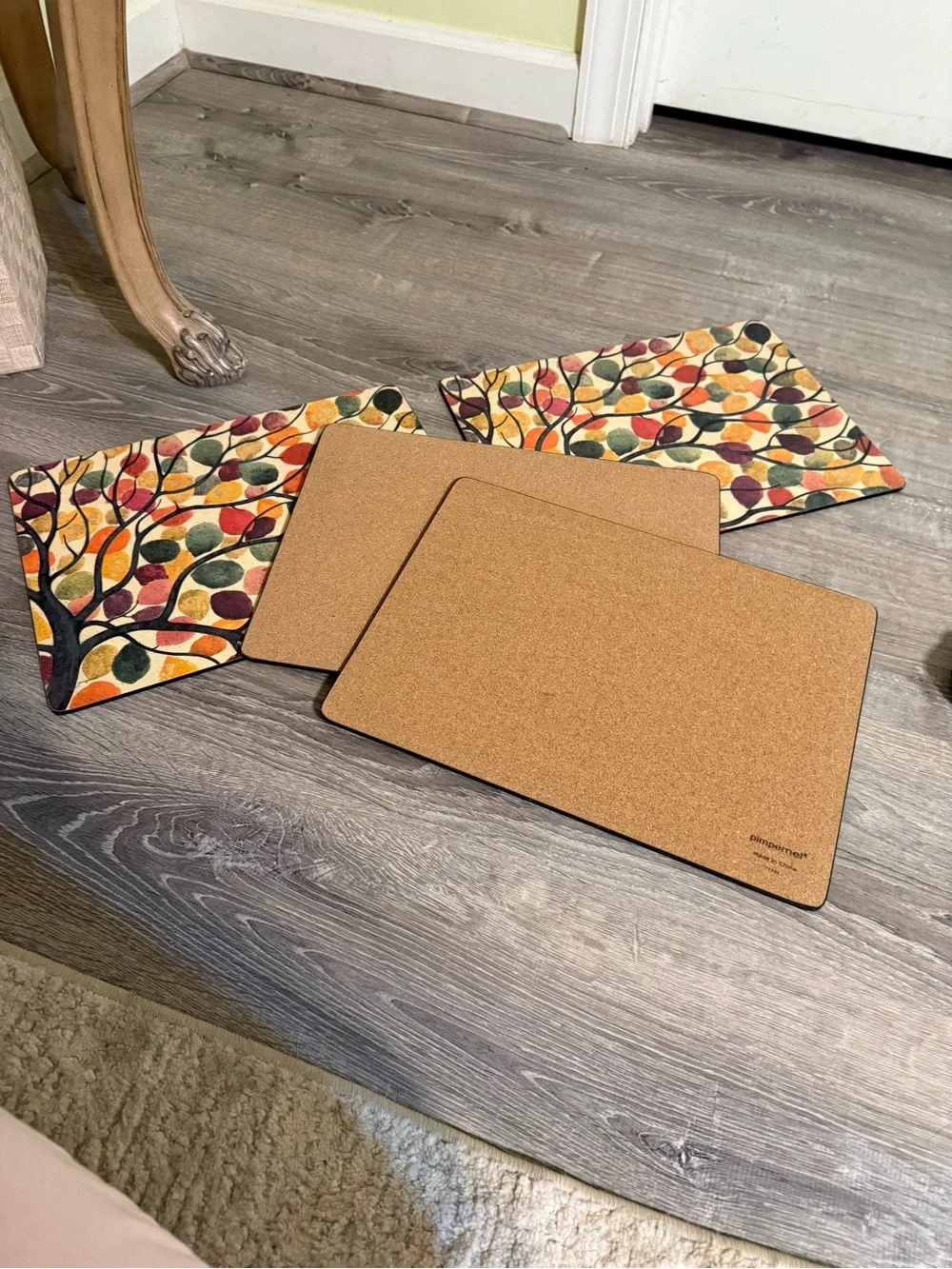 Pimpernel Dancing Branches Cork Placemats Set of 4